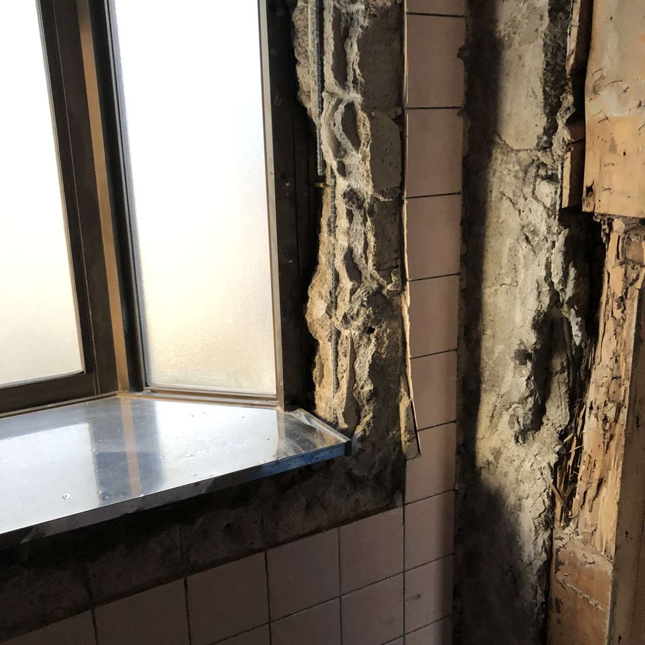 在来風呂水漏れ,解体工事